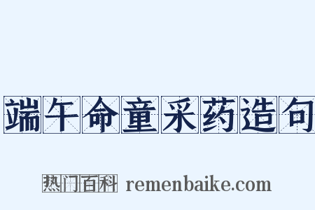 端午命童采药造句是什么意思的图片